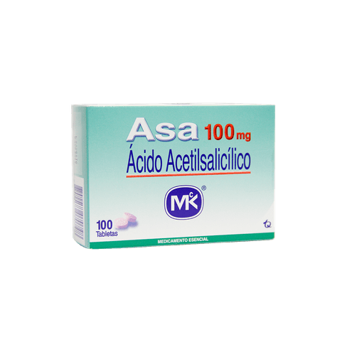 ácido acetilsalicílico tabletas 100 mg
