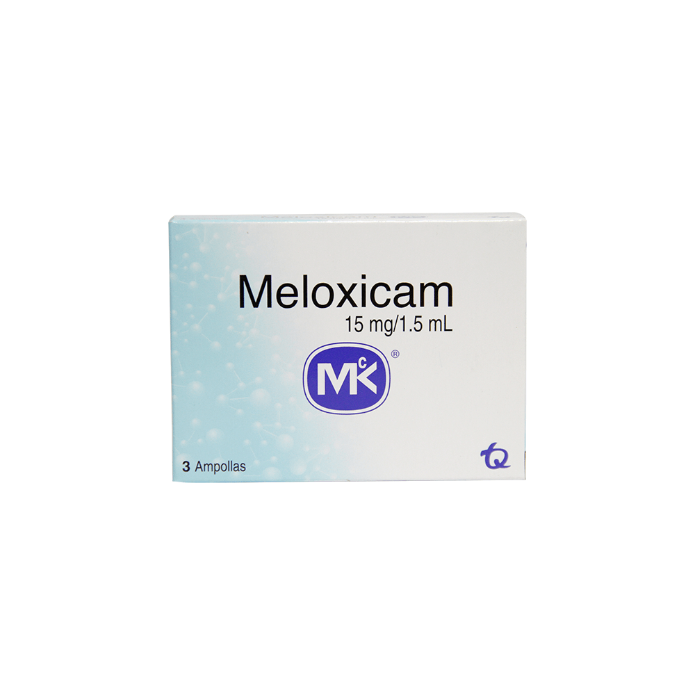 Meloxicam Mk 15Mg/1.5Ml X 3 Ampollas