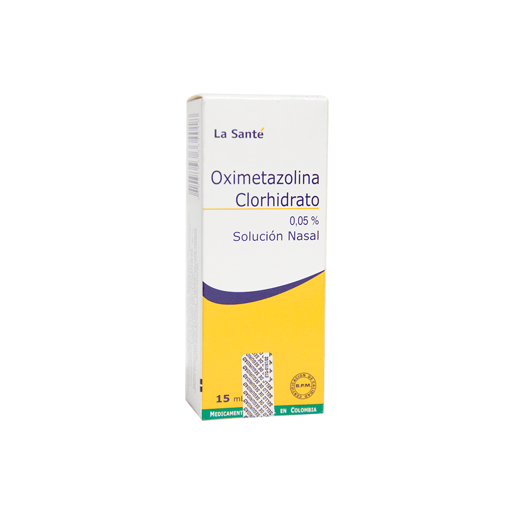 Oximetazolina Hcl 0.05% Solucion Nasal X 15Ml