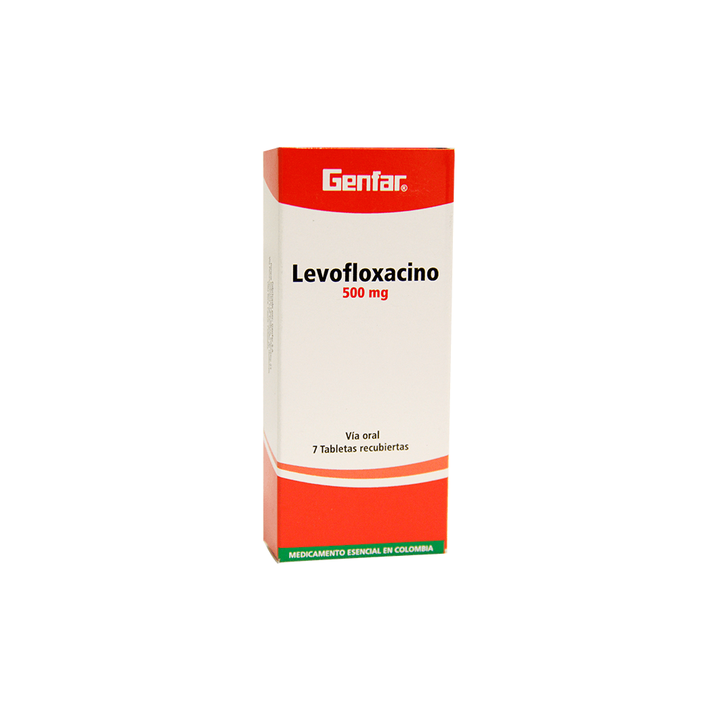 Genfar Levofloxacino 500Mg Caja X 7 Tabletas Recubiertas