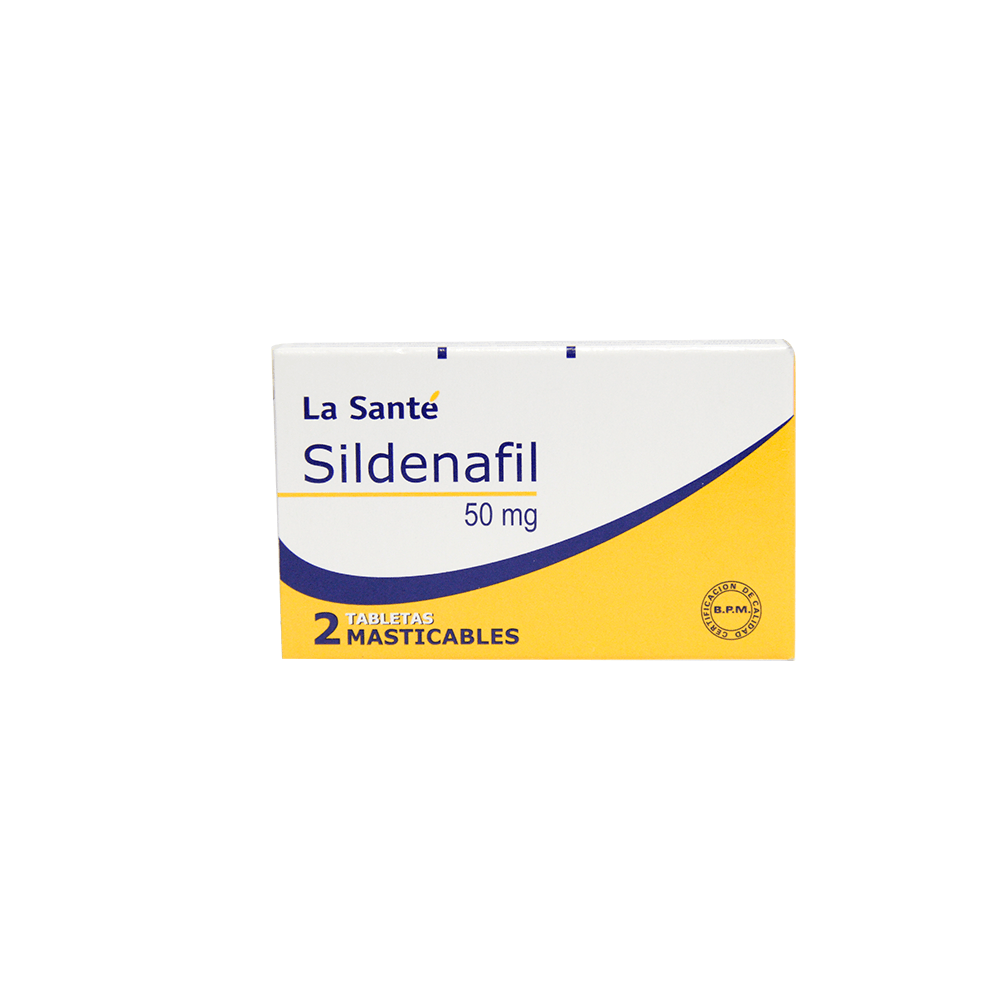 Sildenafil 50Mg X 2 Tabletas Masticable