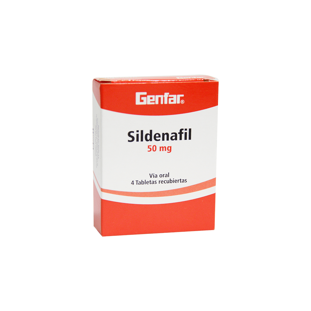 Genfar Sildenafil 50Mg Caja X 4 Tabletas