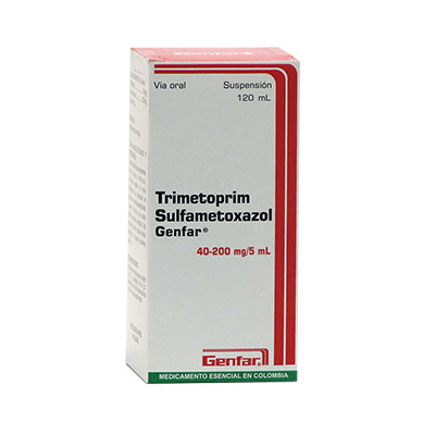 Genfar Trimetoprim Sulfametoxazol 40-200 Mg/5Ml Suspencion Frasco X 120Ml