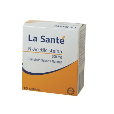 N Acetilcisteina 600 Mg Caja X  10 Sobres