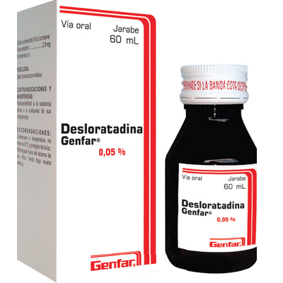Genfar Desloratadina Jarabe 0.05% Frasco X 60Ml