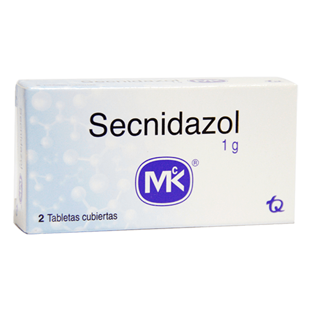 Secnidazol Mk X 1G Caja X 2 Tabletas Cubiertas