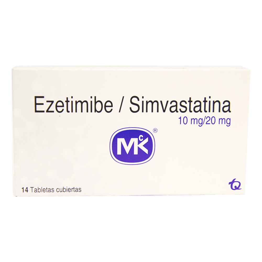 Ezetimibe/Simvastatina Mk 10/20Mg Caja X 14 Tabletas Cubiertas