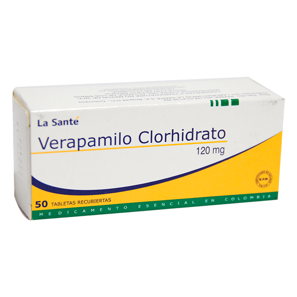 Verapamilo 120Mg X 50 Tabletas La Sante