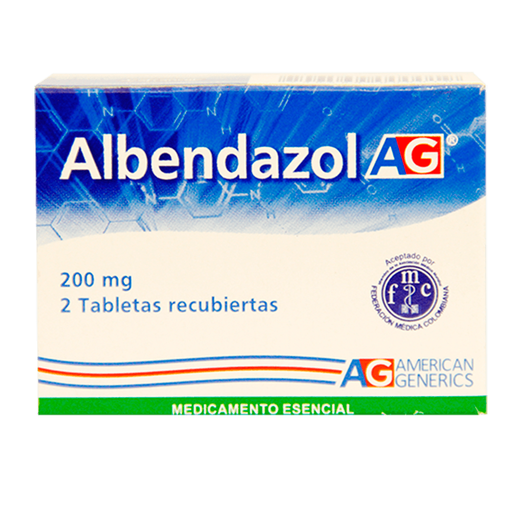Albendazol 200Mg X 2 Tabletas A.G