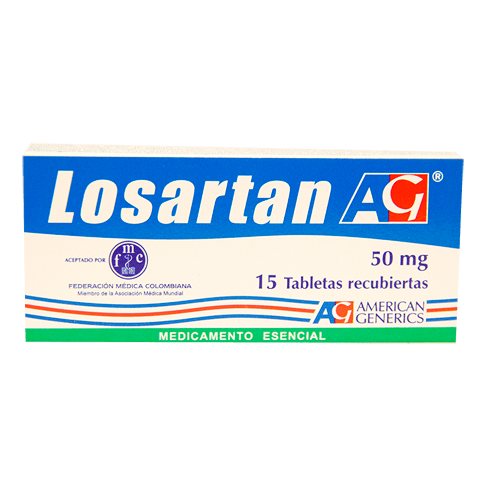 Losartan 50Mg X 15 Tabletas A.G.