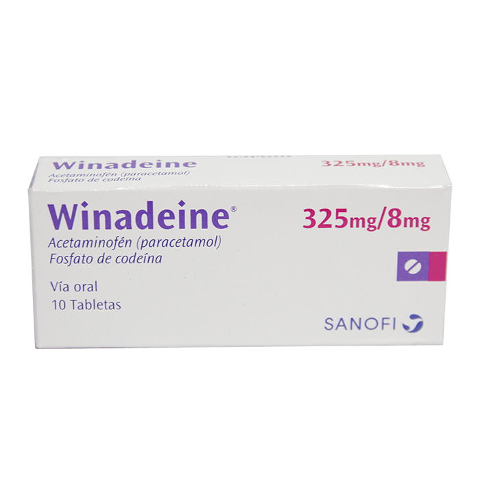 Winadeine 325Mg/8Mg Caja X 10 Tabletas