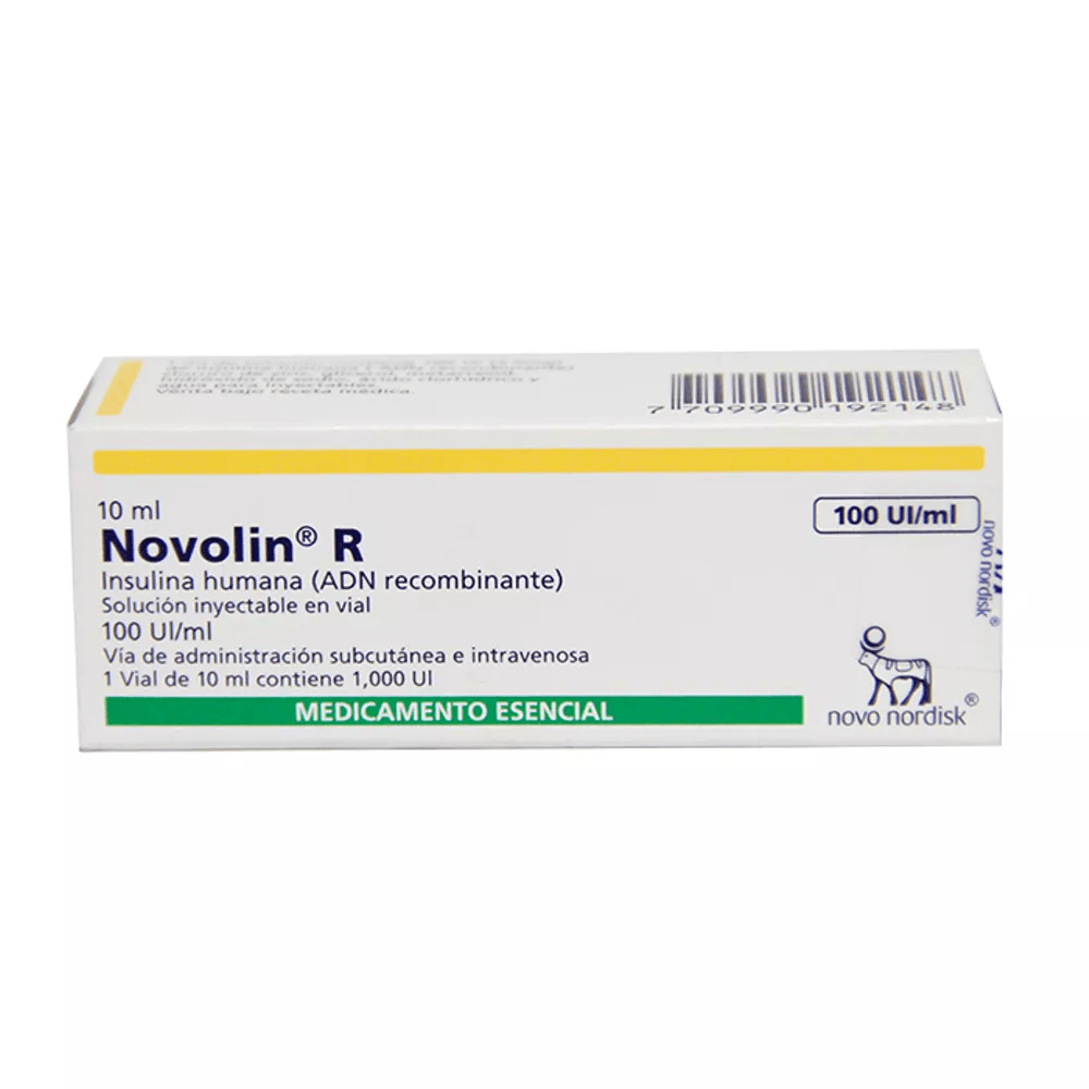 Novolin R Insulina Cristalina 100Iu/10Ml