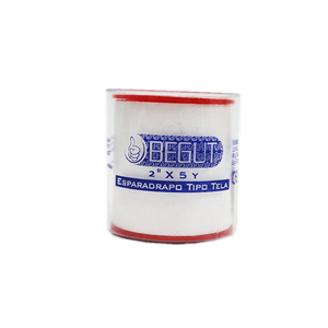 Esparadrapo Begut Tela 2"X5 Yardas Blanco X 1 Und