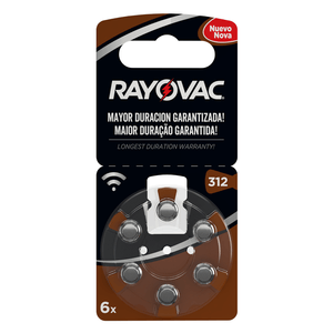 Bateria Auditiva Rayovac #312 X 6Und