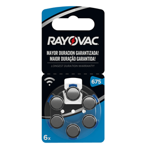 Bateria Auditiva Rayovac #675 X 6Und