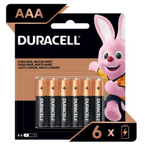 Duracell Pilas Alcalinas Aaa De Larga Duración - Pack De 6