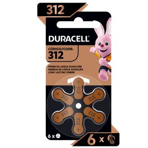 Duracell Pila Auditiva 312 - Pack De 6