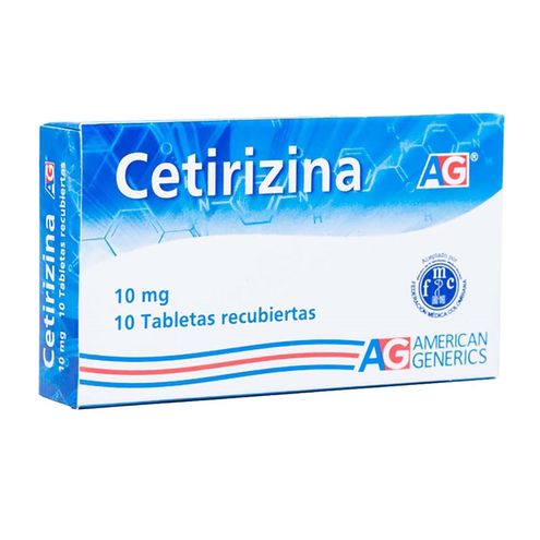 Cetirizina 10MG AG X 10 Tabletas-Locatel Colombia - locatelcolombia