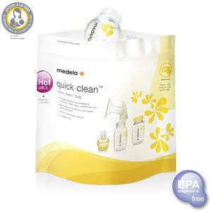 Bolsas de Esterilización al Vapor para Microondas Medela Quick Clean x 5
