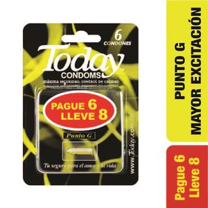 Oferta Condones Today Punto G Pague 6 Lleve 8
