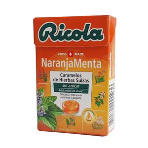 Caramelo Ricola Naranja Menta Sin Azucar X 27.5G