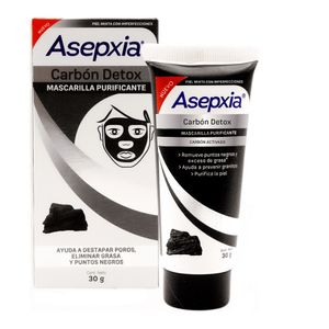 Asepxia Mascarilla Facial Antiacne Carbon 30G