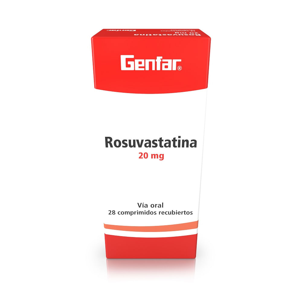 Rosuvastatina Genfar Com.Recub.20Mg X28