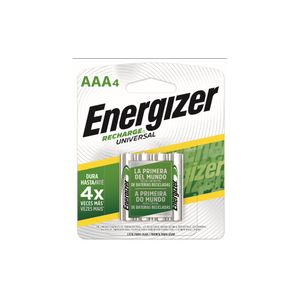 Pila Energizer Recharge Universal Aaa X 4und