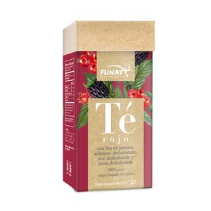 Te Rojo Funat Flor De Jamaica Frutos Rojos X 30 Sobres