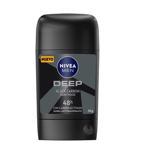 Desodorante Nivea Men Deep Black Carbón Barra X 50Ml