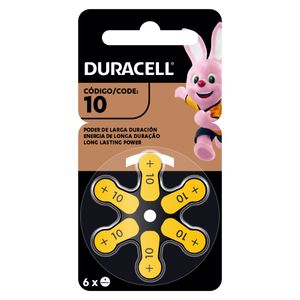 Pila Auditiva Duracell 10 X 6und