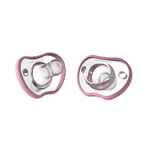 Chupo Nanobebe Flex Silicona Rosado 0-3M X 2Und
