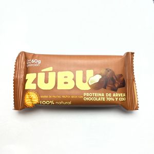 Barra Proteina Zubu Arveja Chocolate Y Coco X 60g