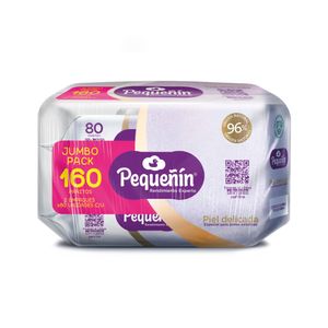 Pañitos Húmedos Pequeñin Piel Delicada Jumbo Pack X 160Und