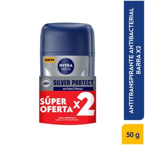 Oferta Desodorante Nivea Men Silver Barra X 50G X 2Und
