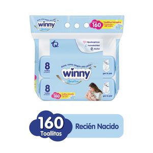 Toallas Humedas Winny Sensitive 2 X 80und