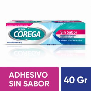 Crema Adhesiva Ultra Corega Sin Sabor X 40g
