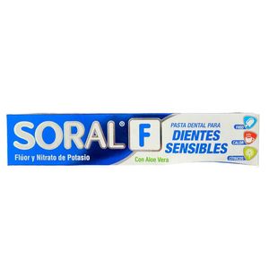 Crema Dental Soral F Dientes Sensibles X 112g