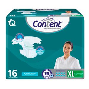 Pañal Content Medical Advanced Talla XL X 16und