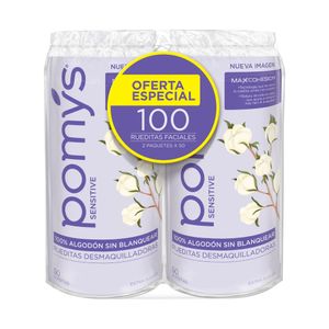 Oferta Pomys Familia Sensitive Desmaquilladora Faciales X 2 X 50und