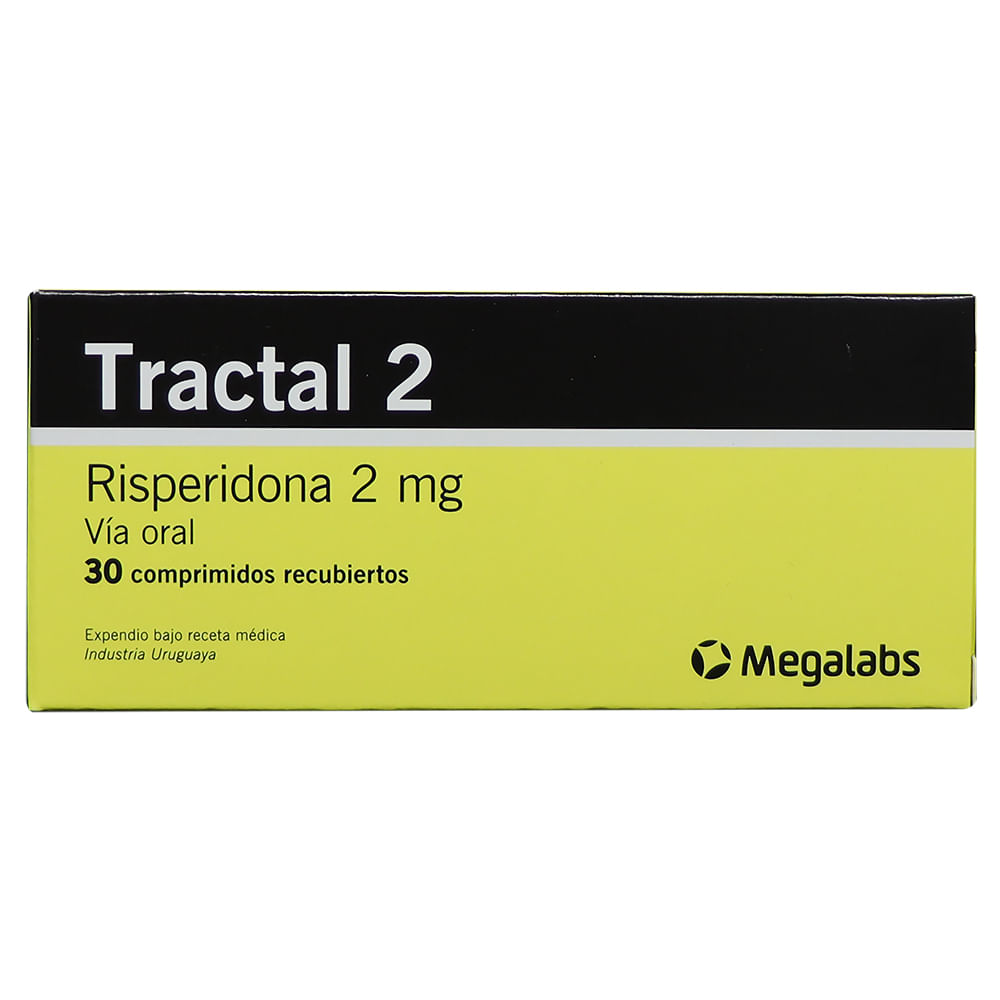 Tractal 2 Risperidona 2Mg Caja X  30 Tabletas