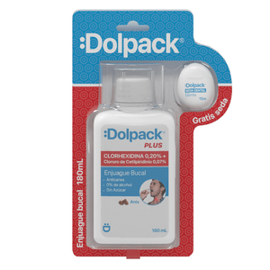 Enjuague Bucal Dolpack Plus (Clorhex 0.20%) 180Ml