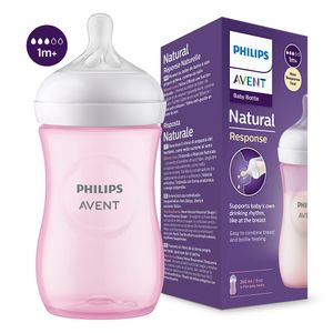 Tetero Avent Natural Rosa 1 Mes+ X 260ml