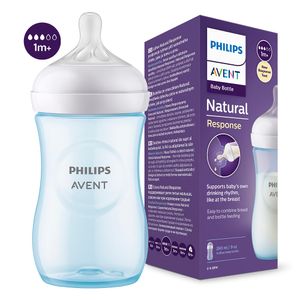 Tetero Avent Natural Azul 1 Mes+ X 260ml