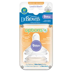 Tetina Dr Browns Options 9m+ X 2Und