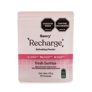 Recharge Savvy Sabor Frutos Rojos Sobres 6g X 20Und