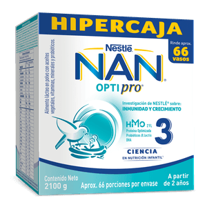 Formula Infantil Nan Optipro Hm-O Etapa 3 +2 años X 2100g