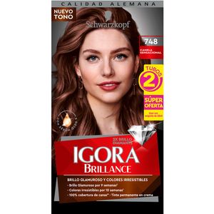 Tinte Igora Brillance 748 Canela Sensación Caja x 1 und