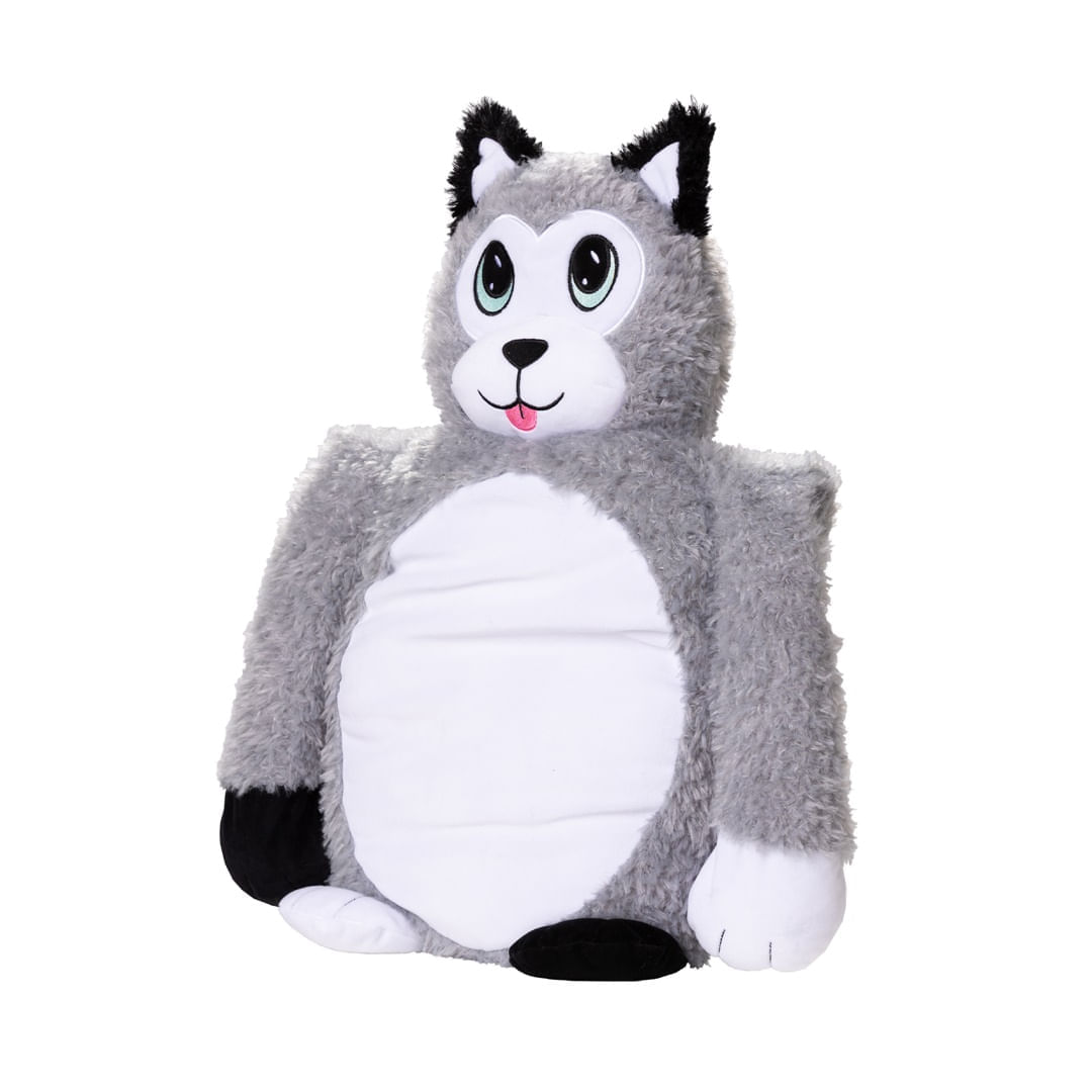 Peluche Que Abraza Little Big Hugs grey husky