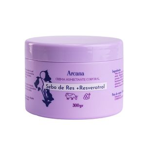 Crema Corporal Arcana Humectante Sebo de Res & Resveratrol y X 300g